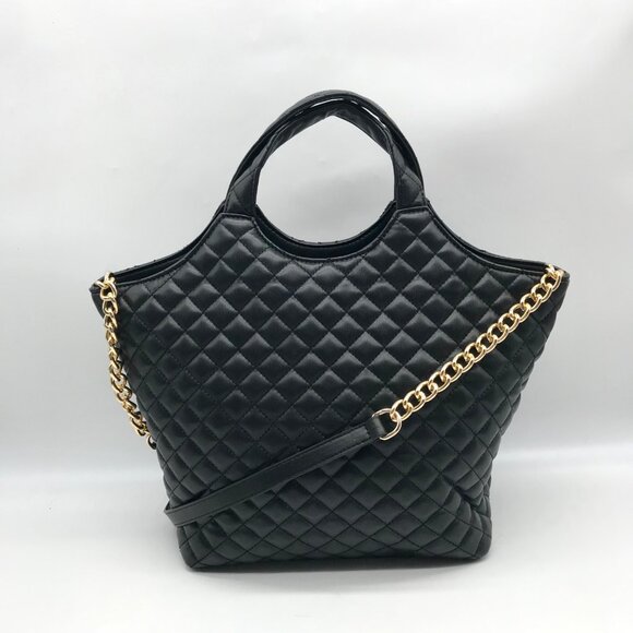 Like Dreams Black Quilted Juliet Medium Crossbody Bag - Picture 2 of 11
